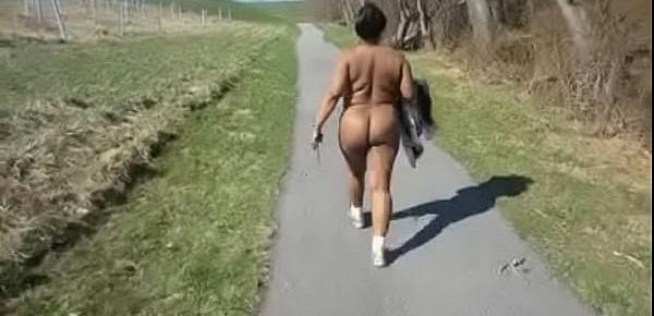  nude walk at field